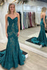 Load image into Gallery viewer, Mermaid Sweetheart Black Long Prom Dress with Beading