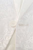 Load image into Gallery viewer, 2 Piece White Shawl Lapel Jacquard Homecoming &amp; Prom Suits