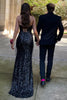 Load image into Gallery viewer, Black Notched Lapel Two Buttons 2-Piece Men&#39;s Prom Wedding Suits