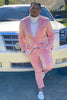 Load image into Gallery viewer, Peak Lapel One Button Light Pink Men&#39;s Prom Suits