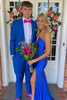 Load image into Gallery viewer, Blue Notched Lapel 2 Piece Men&#39;s Prom Homecoming Tuxedo