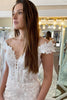 Load image into Gallery viewer, Ivory Off the Shoulder Long Lace Mermaid Wedding Dress