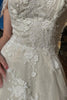 Load image into Gallery viewer, Glitter A-Line Off The Shouder White Long Wedding Dress with Appliques