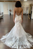 Load image into Gallery viewer, Ivory Mermaid Sweetheart Long Wedding Dress with Lace