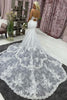 Load image into Gallery viewer, Ivory Halter Long Train Mermaid Wedding Dress with Appliques