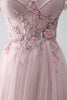 Load image into Gallery viewer, Off the Shoulder A Line Beaded Prom Dress with Slit