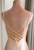 Load image into Gallery viewer, Champagne Mermaid Backless Long Prom Dress