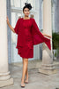 Load image into Gallery viewer, Dark Red Two Piece Mother of the Bride Dress with Lace