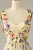 Load image into Gallery viewer, Green Spaghetti Straps Prom Dress With 3D Flowers