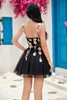 Load image into Gallery viewer, Stylish A Line Spaghetti Straps Champagne Short Prom Dress with Appliques