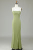 Load image into Gallery viewer, Mermaid Strapless Lemon Green Bridesmaid Dress