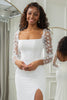 Load image into Gallery viewer, Ivory Mermaid Backless Butterflies Wedding Dress