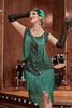 Load image into Gallery viewer, Blue Apricot Gatsby 1920s Dress with Sequins and Fringes