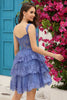 Load image into Gallery viewer, Cute A Line Off the Shoulder Pink Corset Short Prom Dress with Lace