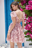 Load image into Gallery viewer, Floral A Line Dusty Rose Short Prom Dress with Ruffles