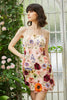 Load image into Gallery viewer, Black Spaghetti Straps Sheath Short Prom Dress with 3D Flowers