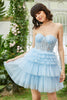 Load image into Gallery viewer, A-Line Sweetheart Pink Short Prom Dress