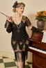 Load image into Gallery viewer, Golden Sequin Fringes Plus size 1920s Dress