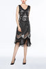Load image into Gallery viewer, Gold 1920s Fringe Sequin Flapper Dress
