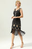 Load image into Gallery viewer, Apricot Sequin Fringe Bodycon 1920s Dress