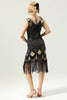 Load image into Gallery viewer, Apricot Sequin Fringe Bodycon 1920s Dress