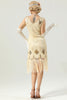 Load image into Gallery viewer, Apricot Sequin Fringe Bodycon 1920s Dress