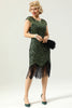 Load image into Gallery viewer, Green Cap Sleeves Sequin 1920s Dress