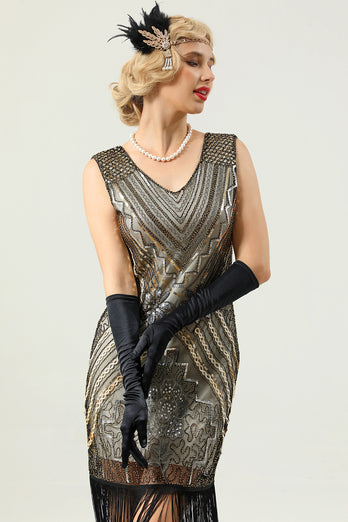 Sleeveless 1920s Gatsby Dress