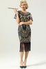 Load image into Gallery viewer, Green Sequin 1920s Dress