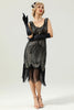 Load image into Gallery viewer, Black Sleeveless 1920 Dress