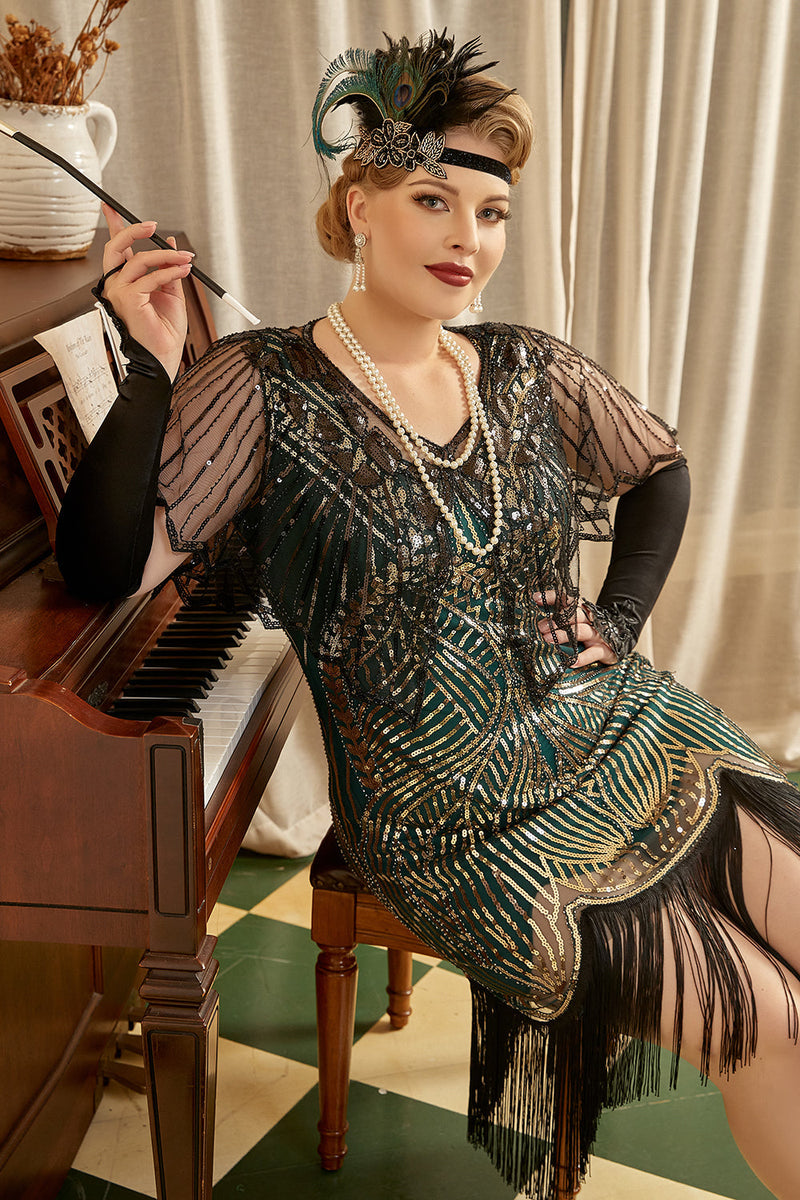 1920 fancy clearance dress plus size