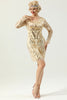 Load image into Gallery viewer, Apricot Long Sleeves 1920s Dress