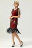 Load image into Gallery viewer, Beaded Red Sequin 1920s Dress with Sleeves