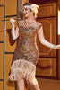 Load image into Gallery viewer, Pink Sequin Gatsby 1920s Flapper Dress