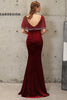 Load image into Gallery viewer, Dark Green Mermaid Velvet Evening Dress