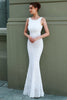 Load image into Gallery viewer, White Mermaid Formal Dress