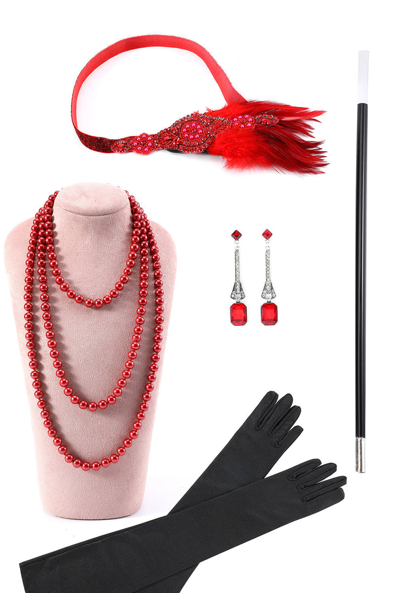 Load image into Gallery viewer, 1920s Costume Accessories Set for Women