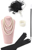 Load image into Gallery viewer, 1920s Accessories for Women 1920s Flapper Gatsby Costume Accessories Set