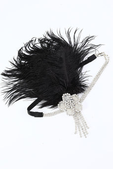 ELECLAND 10 Pcs 1920s Flapper Great Gatsby Accessories Set Fashion Roaring  20's Theme Set with Headband Headpiece for Women