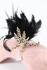 Load image into Gallery viewer, Black 1920s Feather Headband