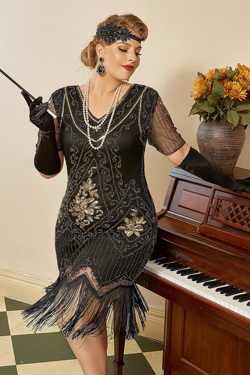 1920's gatsby 2025 plus size dresses