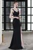 Load image into Gallery viewer, Black Mermaid Long Prom Formal Dress