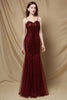 Load image into Gallery viewer, Burgundy Mermaid Sequins Party Dress