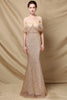 Load image into Gallery viewer, Off Shoulder Sequins Mermaid Prom Dress