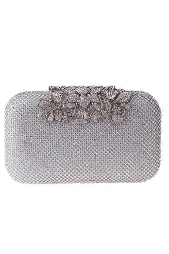 Golden Beaded Prom Clutch with Crystals