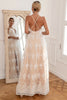 Load image into Gallery viewer, White Lace Long Prom Dress