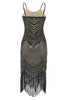 Load image into Gallery viewer, Bodycon Black Silver Sequins 1920s Dress