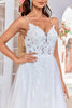 Load image into Gallery viewer, Ivory Criss-Cross Straps Back A-Line Tulle Wedding Dress